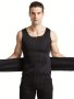 Men's Compression Sweat Sauna Vest New Slimming Suit For Students Waist Belts Body Shaper Back Support Tank Top For Workout Fitness Gym