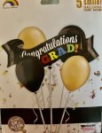 Congratulations Grads 5PC Balloon