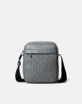 Calvin Klein Emblem Aop Emboss Grey Reporter Bag - One Size Fits All Grey