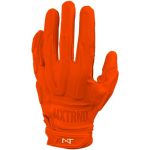 Nxtrnd G3 Padded Football Gloves Sticky Padded Receiver & Lineman Gloves Orange Medium