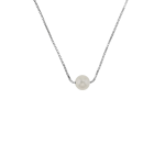Sterling Silver & Freshwater Pearl Simplicity Necklace
