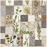 Tear Resistant Deco Print Paper Wild Field Flowers