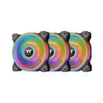 Thermaltake Riing Quad 120MM Black Argb Fan 3 Pack