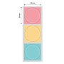 NB233 - NIIMBOT - B1 / B21 / B3S / B4 - 34X34MM - 200 WAVY ROUND PINK YELLOW & BLUE MIXED LABELS