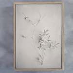 Alabaster Forest 5 Art Print - A3 Framed Canvas With Natural Wood Frame