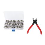 Mavaol 80PCS Stainless Steel Hose Clamp Kit Corrosion Ergonomic Clamp Storage Box For Automotive Motorcycle Industrial Use