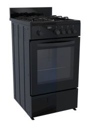 Defy - 4 Burner Full Gas Stove - Black