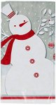 FROSTED Holiday Plastic Tablecloth 84" X 54