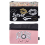 Double-zipped Pencil Bag Design May Vary