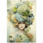 Deco Print Hydrangea Girl 1