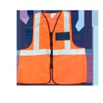 Reflective Vest With Zip & Id Orange