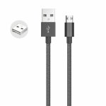 Whizzy Reversible Micro USB Charge And Data Sync Cable - Black