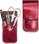 Manicure Set Laquered Burgundy 5802 P G