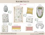 Cot Duvet Bedding Wildflower Pieces Set
