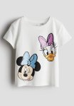 Reversible Sequin T-Shirt - White Minnie Mouse