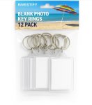 Photo Key Ring Blanks 12 Pack Key Chain