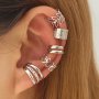 1-6 Pcs C-shaped Earrings Simple Personality Ear Cuff Alloy Jewelry Classic Female Ear Accessories For Women Daily Party Wear