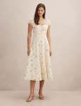 Sallie Tie Front Midi Dress - 20 Elmira Ditsy