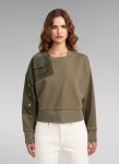 G-star Raw Heritage Hardware Loose Cropped Turf Sweatshirt - XL Brown