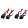 4 Pcs Audio Speaker Cable Adapter Fo Citroen Compatible With Peugeot