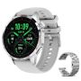 Silver Smartwatch With Dual Straps-business & Sports Bluetooth Smart Watch