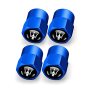 Hisport Fit Maserati Stem Cap 4PCS Universal Car Tire Valve Stem Caps Air Cover Car Accessories Hex 016 Blue Stem Cover