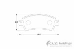 Stone Brake Pad Set Front SP10850