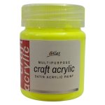 Multipurpose Craft Acrylic 100ML Neon Yellow