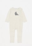 Cotton On The Long Sleeve Zip Romper - Rainy Day Gingham dino Applique