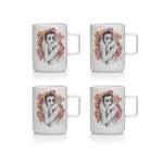 Carrol Boyes 4 Piece Pop Art Flutter Mug Set White