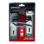 Samsung Samson Lockset 3L 6IN Cortana Sat Nickel & Blk