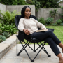 Black Folding Moon Chair - Comfort & Convenience On The Go