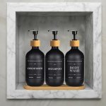 3PCS 500ML Soap Dispenser For Bathroom Ideal For Body Wash Shampoo & Conditioner Bathroom Accessories With Labels