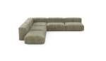 Five Module Corner Sofa - Cord Velours - Khaki - 325CM X 325CM