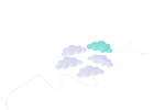 Cloud Garland - White And Mint