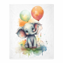 Cute Elephant Fleece Blanket 130 X 150 Cm