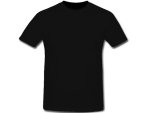 165G Blended Yarn T-shirts - Black S