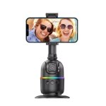 Magic Gimbal 360 Auto Face Tracking Tripod Bluetooth Selfie Stick With Ai Gesture Control For Vlogging & Live Streaming Gc