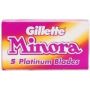 Gillette Minora Platinum Double-edge Razor Blades 5 Pack