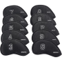 Golf Club Covers - Black - 10 Pieces