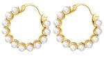 Pearl Hoop Earrings For Women Fashion Dangle Hypoallergenic Layer Earrings Drop Dangle Earrings Gifts For Women