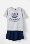 Cotton On Calvin Short Sleeve Pyjama Set - In The Navy dino Club
