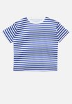 PoP Candy Striped Crew Tee - Blue & White