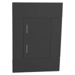 Veti 2 Wall Switch 2 Lever 2 Way 50X100MM Charcoal