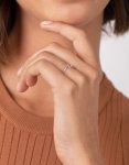Sterling Silver Thin Wave Ring - M l
