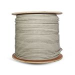 Linkbasic 305M Drum CAT5E Solid Shielded Grey Ftp Cable