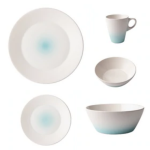 Designers Guild - Aqua 16PCE Dinner Set + Salad Bowl