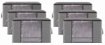 6 Pack Storage Bags For Clothes Blankets Bedding Sets 90L Large Capacity