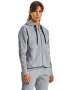 Women's Ua Rival Fleece Embroidered Full Zip Hoodie - Steel Medium Heather / Md