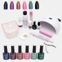 High Quality Uv/led Glam Gel Nail Polish Starter & Soak Off Kit - New York